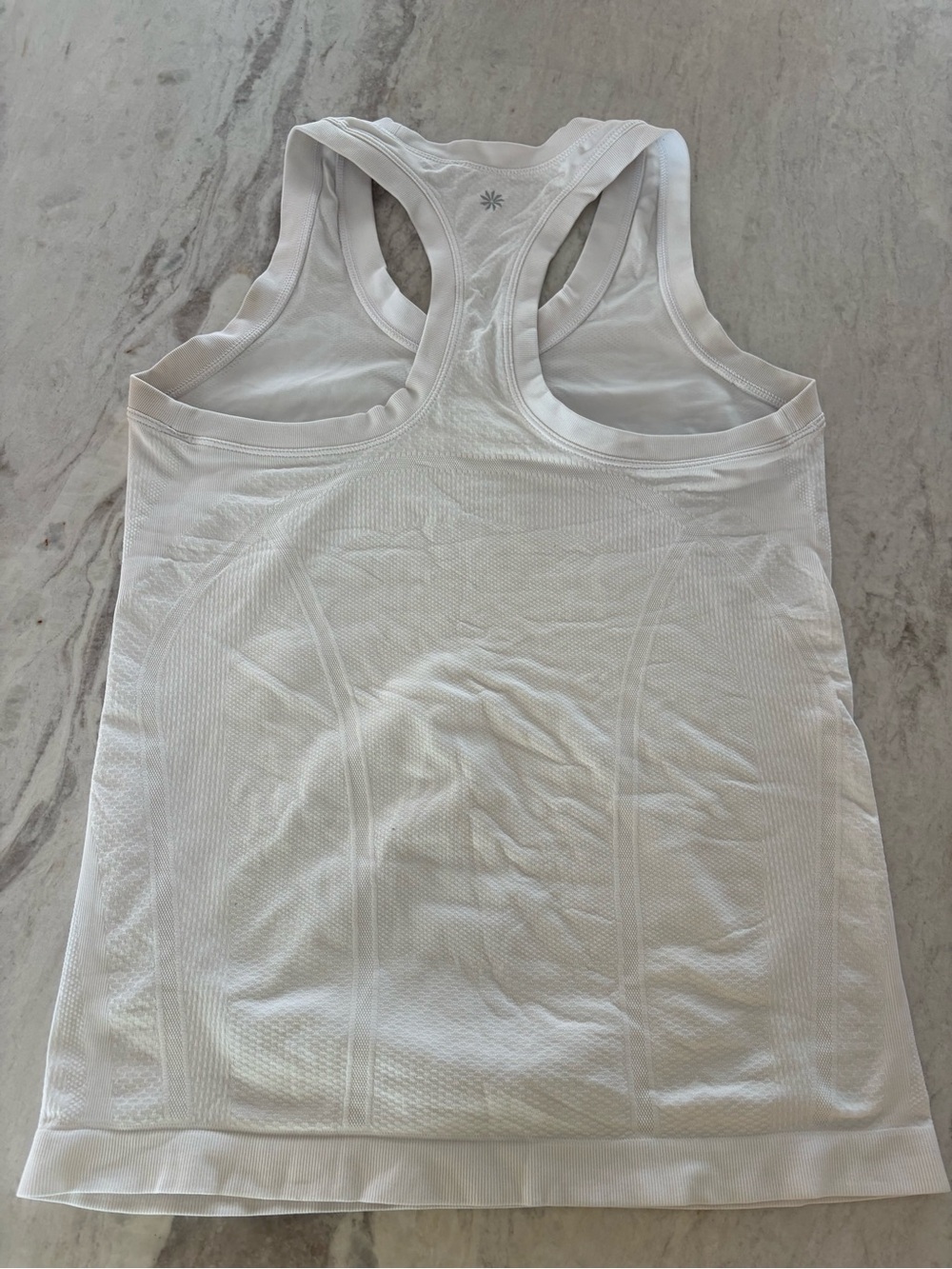 Athleta White Racerback Performance Tank - Picture 2 of 2